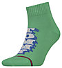 Tommy Jeans TH Uni Quarter 1P Candycrush - calzini corti - uomo, Green