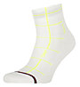 Tommy Jeans TH Uni Quarter 1P Grid - kurze Socken - Herren, White/Yellow