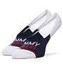 Tommy Jeans TH Uni TJ Cut 2P - calzini corti - uomo, Blue/Red/White