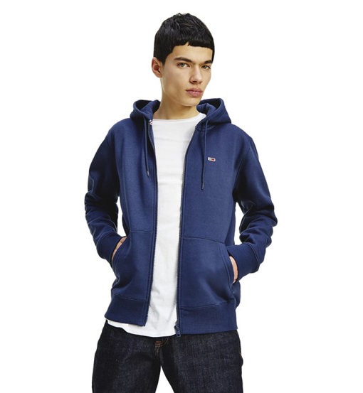 Tommy Jeans Tjm Reg. fleece zip - felpa con cappuccio - uomo