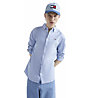 Tommy Jeans Tjm Slim Stretch - camicia a maniche lunghe - uomo, Light Blue