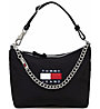 Tommy Jeans W Heritage Shoulder - borsa a tracolla - donna, Black 
