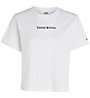 Tommy Jeans  W Serif Linear - T-Shirt - Damen, White