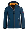 Trollkids Kids Trollfjord - Softshelljacke- Kinder, Dark Blue/Dark Yellow