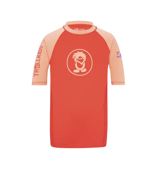 Trollkids Kvalvika T-Shirt: Maglia Trekking Bimbo UPF50+