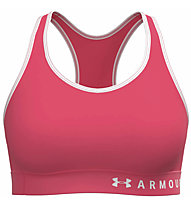 Under Armour Armour Mid Keyhole - reggiseno sportivo a supporto medio - donna, Pink/White