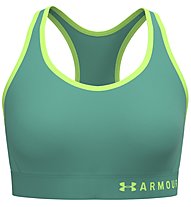 Under Armour Armour Mid Keyhole - reggiseno sportivo a supporto medio - donna, Green/Light Green