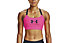 Under Armour Armour Mid Sportstyle Graphic - reggiseno sportivo a supporto medio - donna, Pink/Black