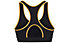 Under Armour Authentics Mid Padless - Sport-BH mittlere Halt - Damen, Black/Yellow