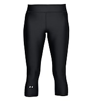 Under Armour Capri HeatGear - pantaloni fitness 3/4 - donna, Black