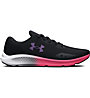 Under Armour Charged Pursuit 3 - scarpe fitness e training - donna, Black/Pink