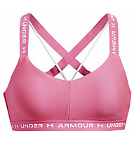 Under Armour Crossback Low Sport-BH - Leichter Halt - Damen, Pink