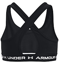 Under Armour Crossback Mid Solid - Sport BHs - Mädchen, Black