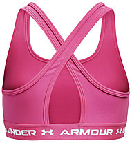Under Armour Crossback Mid Solid - reggiseno sportivo medio sostegno - bambina, Pink
