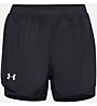 Under Armour Fly By 2.0 2-in-1 - pantaloni corti running - donna, Black