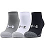 Under Armour Heatgear Locut - Kurze Socken, Gray/Black/White