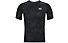Under Armour Hg Comp Print Ss -  t-shirt fitness - uomo, Black