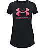 Under Armour Live Sportstyle Graphic - Trainingsshirt - Mädchen, Black/Pink