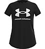 Under Armour Live Sportstyle Graphic Ss - T-shirt Fitness - bambina, Black/White