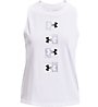 Under Armour Live UA Repeat Muscle - top fitness - donna, White