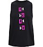 Under Armour Live UA Repeat Muscle - top fitness - donna, Black