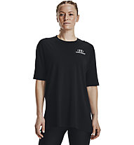 Under Armour Oversized Graphic Ss - T-shirt Fitness - donna, Black