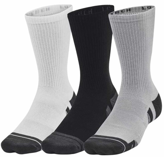 Under Armour Performance Tech 3PK Crew - Lange Socken, Gr. L (42 - 47.5)