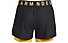 Under Armour Play Up 2 In 1 - pantaloni fitness - donna, Black/Yellow