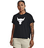 Under Armour Project Rock Bull - T-shirt Fitness - Damen, Black