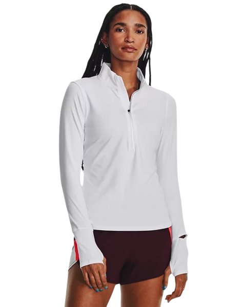Under Armour Qualifier Run 1/4 Zip W - Laufshirt Langarm - Damen, Gr. M