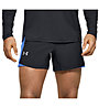 Under Armour Qualifier Speedpocket - pantaloncini running - uomo, Black/Light Blue