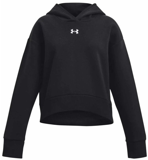 Under Armour Rival Fleece Crop Jr - felpa con cappuccio - ragazza