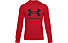 Under Armour Rival Fleece Hoodie - Kapuzenpullover - Kinder, Red/Black