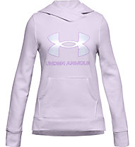 Under Armour Rival Fleece Logo Hoodie - Kapuzenpullover - Mädchen, Light Violet