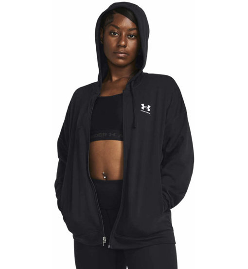 Under Armour Rival Terry Oversized Full-Zip W - felpa con cappuccio - donna