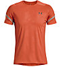 Under Armour Rush Emboss Ss - T-shirt - uomo, Orange