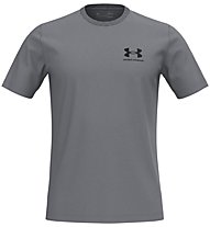Under Armour SportStyle Left Chest SS - T-shirt - uomo, Dark Grey/Black