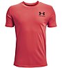 Under Armour Sportstyle Left Chest Ss - T-shirt - Kinder, Red