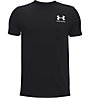 Under Armour Sportstyle Left Chest Ss - T-shirt - Kinder, Black