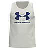 Under Armour Sportstyle Logo - Muscle Shirt - Herren, White/Blue