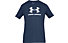 Under Armour Sportstyle Logo SS - T-shirt fitness - uomo, Blue