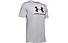 Under Armour Sportstyle Logo SS - T-shirt fitness - uomo, Grey/Red