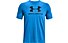 Under Armour Sportstyle Logo SS - T-shirt fitness - uomo, Light Blue/Black