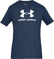 Under Armour Sportstyle Logo SS - T-shirt fitness - uomo, Dark Blue