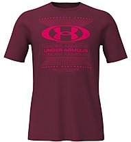 Under Armour Symbol Grid - T-Shirt Fitness - Herren, Dark Red/Pink
