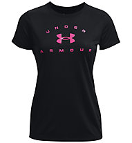 Under Armour Tech Solid Logo Arch - T-shirt Fitness - Damen, Black