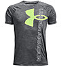 Under Armour Tech Split Logo Hybrid Ss - t-shirt fitness - bambino, Gray