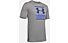 Under Armour GL Foundation SS T - T-shirt fitness - uomo, Grey/Light Blue