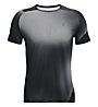 Under Armour UA HG Rush 2.0 Print SS - T-shirt fitness - uomo, Black/Grey