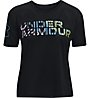 Under Armour UA Mesh Geo Graphic SS - T-Shirt - Damen, Black